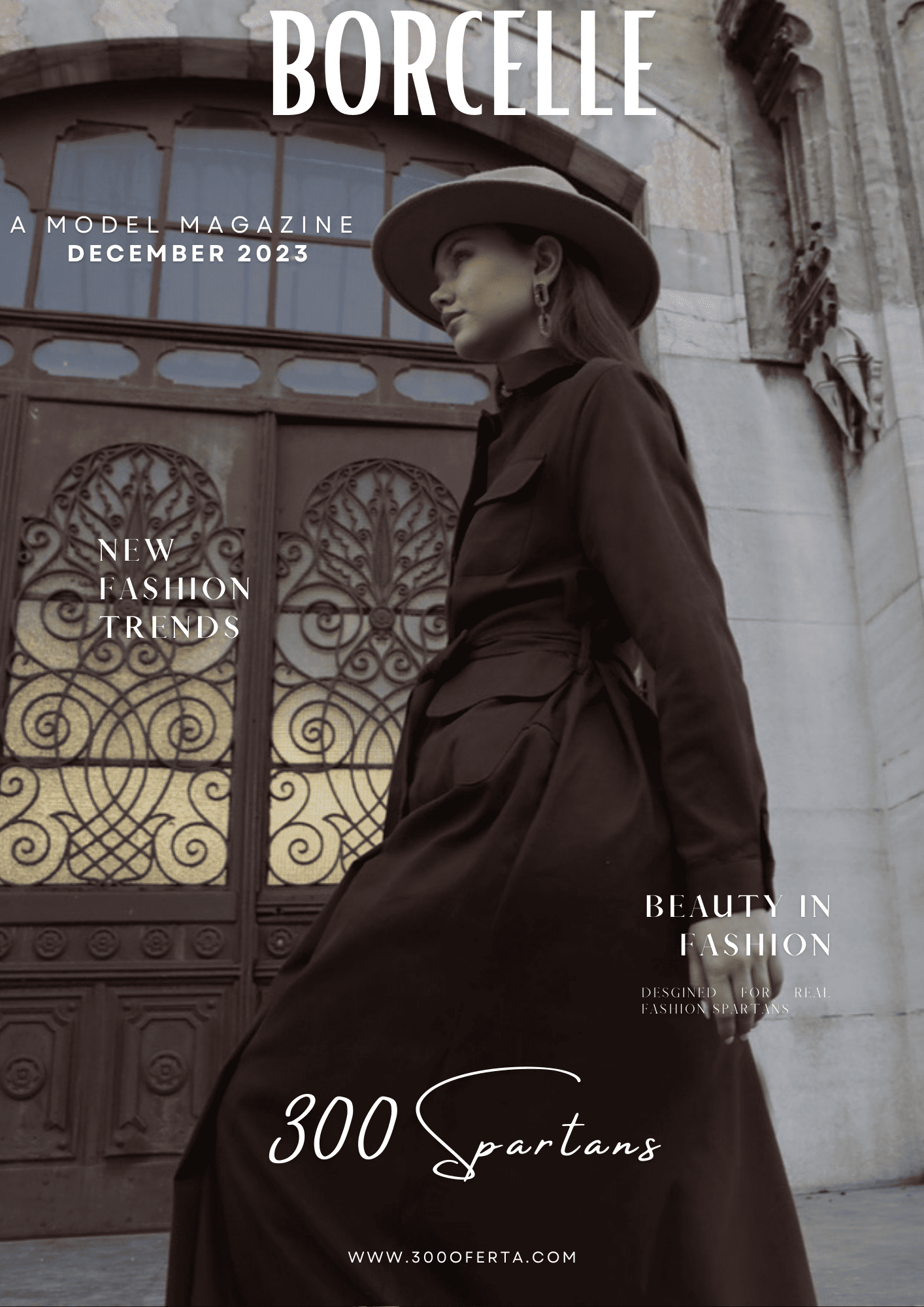 Black White Fashion Magazine Cover